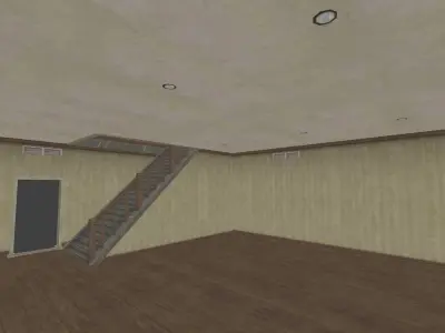 CENTRAL HOUSE 1 Low-poly 3D model