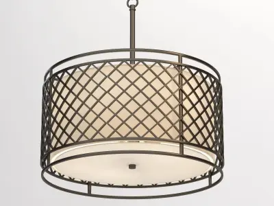 Franklin Iron Works Metal Lattice Pendant 3D model