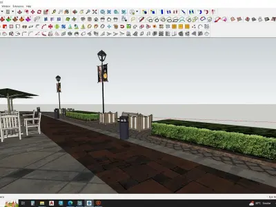 Building environment 3d model 3D model