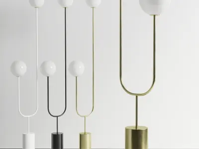 lxia 73 tree floor lamp Low-poly 3D model