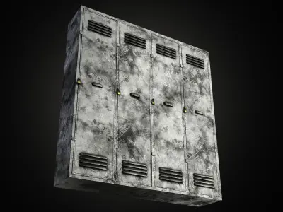 h63140 Locker Low-poly 3D model