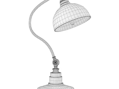 Modern Industrial Desk Lamp Low-poly 3D model