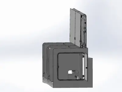 Fully controlled door opening  closing regulating mechanism Free 3D model