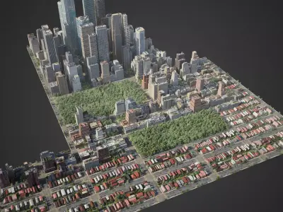 Realistic  City C2 3D model