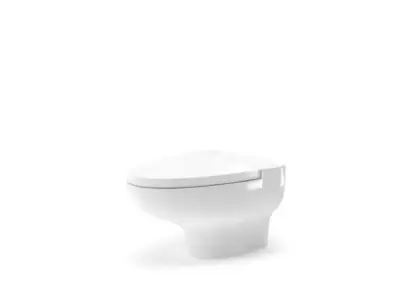 White Toilet Bowl 3D model