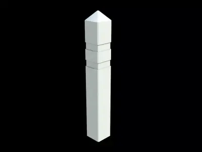 Road pole Free 3D model