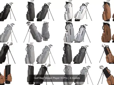 Golf Bag Vessel Player IV Pro 3D Model Pack
