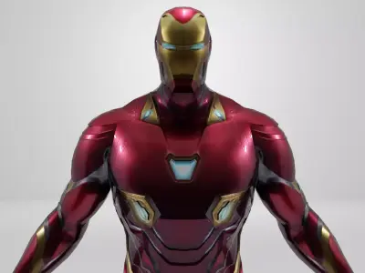 Iron Man Mk 50 character Low-poly 3D model Low-poly 3D model
