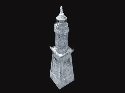Lighthouse of Alexandria V01 Low-poly 3D model