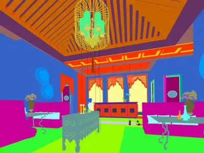 Business Restaurant - Coffee - Banquet  22 3D model