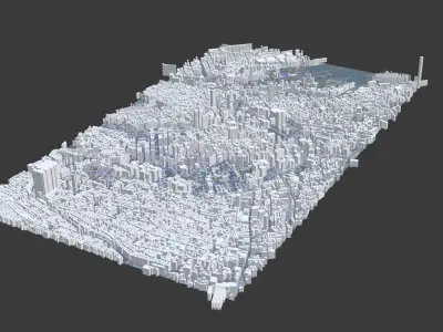 Vienna City Low-poly 3D model