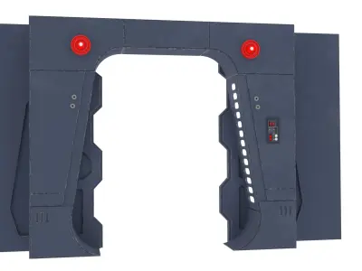 Scarif Blast Door Small 1-18 scale Kenner Hasbro 3D print model