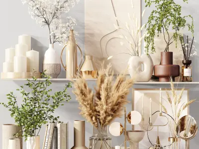 collection Decorative set 3 3D Model Pack