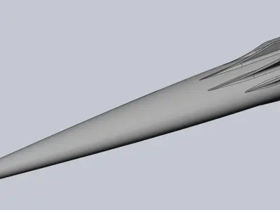 Small SSTO Rocket Concept Printable Miniature 3D print model