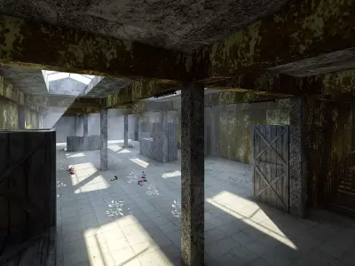 ABANDONED WAREHOUSE 1 Low-poly 3D model