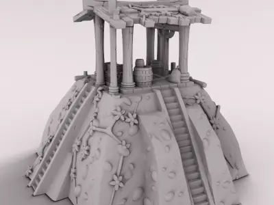 medieval house 3D print model