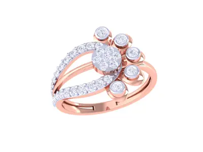 Women Ring MTL 3dm STL OBJ FBX Details 3D print model 24
