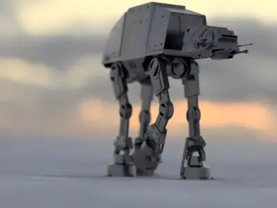 AT-AT star wars at - walker 3D print model