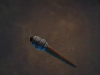 Wooden Torch 3D model