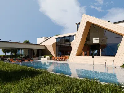 2026 Modern Modular House 12 for Blender Eevee and Cycles 3D model