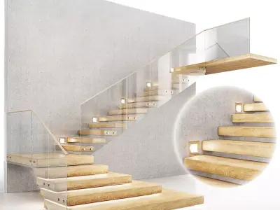 Staircase 01 3D model