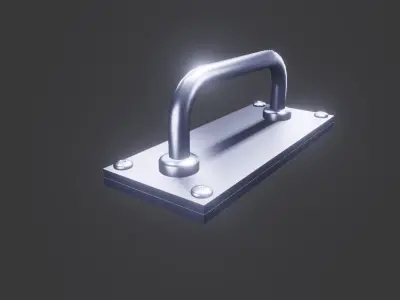 Mechanical Door Handle  3D Model Low-poly 3D model