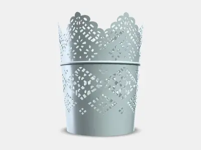 SKURAR candle holder Low-poly 3D model