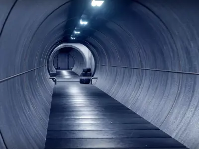 Sci-Fi Tunnel-Blender Eevee 3D model