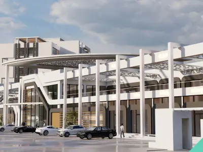 Hotel Complex 01 3D model