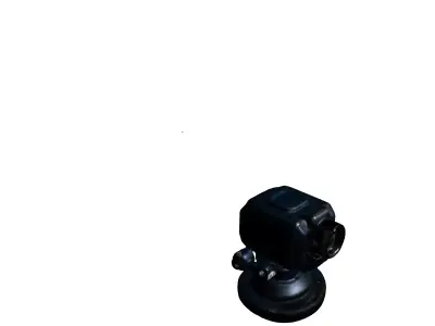 Advanced Industrial Camera System Low-poly 3D model