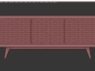 QUADRA NASTRO SIDEBOARD Low-poly 3D model