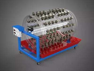 GARDENING ROTARY HYDROPONIC SPIN PLANT GROW FARM CYLINDER SYSTEM 3D model