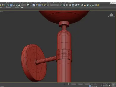 Brielle Sconce Low-poly 3D model