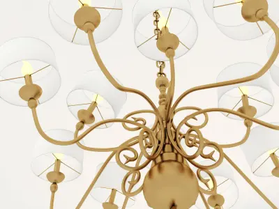 Pieter Adam Melting Amsterdam chandelier 3D model