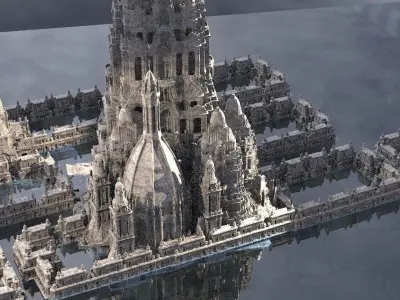 Damascus  City Kit bash Crusades 3D model