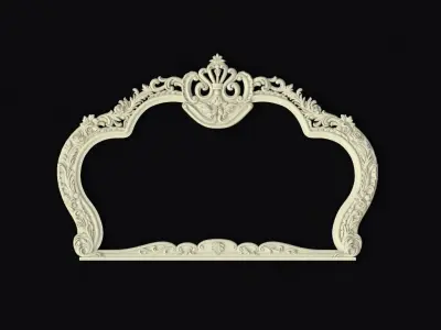 carved mirror 3D model
