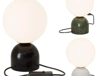 Nordic Bedside Marble Table Lamp 3D model