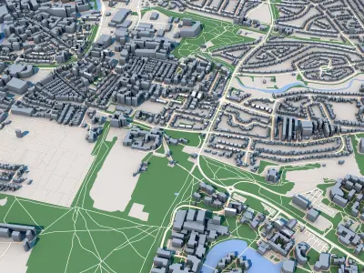 York City England 3D model