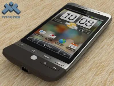 HTC Hero smartphone - 2009 - Black 3D model