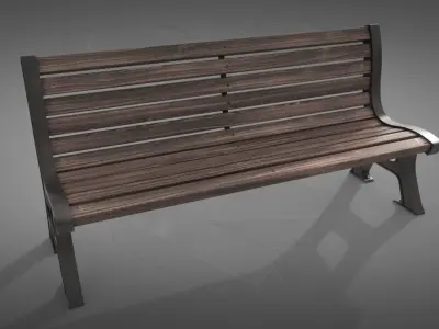 Bench park 3D model