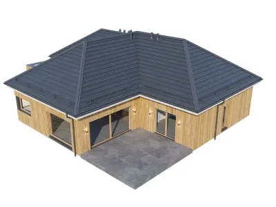 Modern house Kedra 3D model