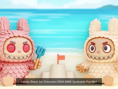 Labubu Have a Seat Series POP MART THE MONSTERS 3D Model Pack