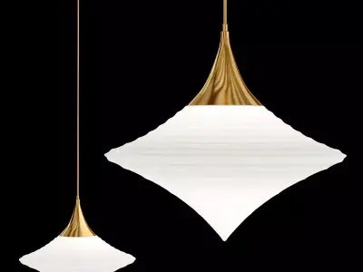 Chandelier pendant light hanging from ceiling 3D model
