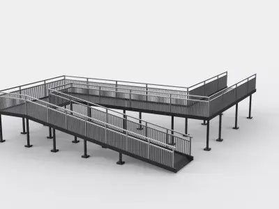 modular ramp 3D model