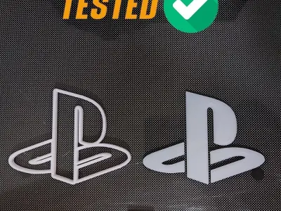 PLAYSTATION LAMP LED 3D print model