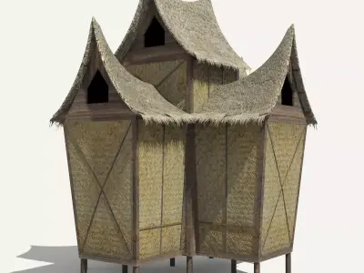 Minangkabau Hut 3D model