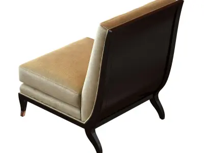 THE ARMLESS CHAISE APOLLON CHAIR 3D model