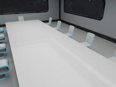 Sci Fi Conference Room 3D model