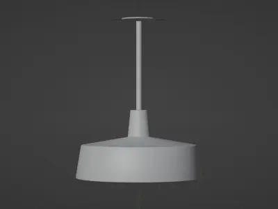 Ceilling Lamp with PBR  Low-poly 3D model