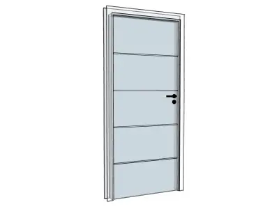 White wood door simple by Artrzcinski 3D model